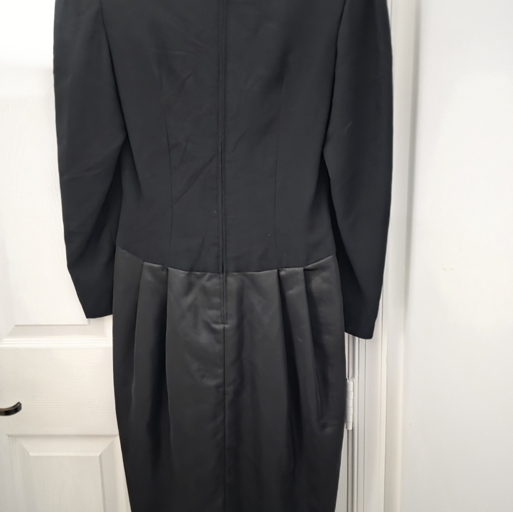 Morton Myles for The Warrens Elegant Black Vintage Dress Size 8 - Picture 4 of 5
